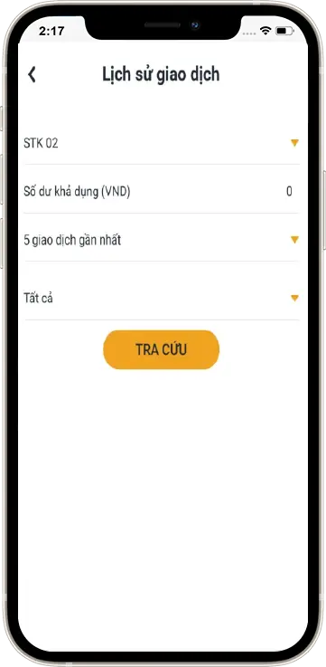 Bước 2: Lựa chọn thời gian giao dịch muốn kiểm tra